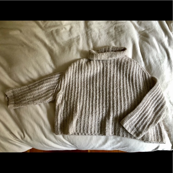 Free People mock neck knitted pullover - Picture 1 of 5